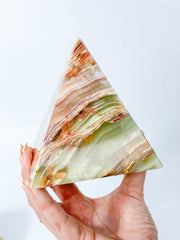 Green Onyx Pyramid | XX Large