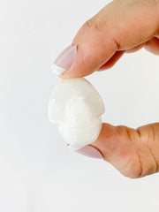 White Aventurine Mini Skull