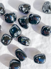 Snowflake Obsidian Tumbles | Medium