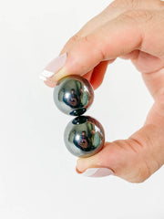 Magnetic Hematite Sphere Pair | Mini