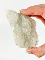 Apophyllite Cluster with Druzy Inclusions 178g