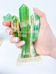 Onyx Cactus Carving | Large