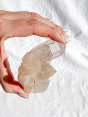 Smoky Himalayan Quartz with Inclusions Cluster 207g