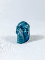 Moss Agate Mini Skull