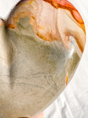 Desert Polychrome Jasper Heart with Stand 2.4kg