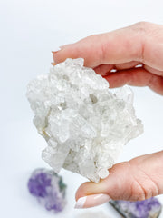 Divine Trio: Citrine + Clear Quartz + Amethyst | X Large