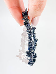 Rose Quartz and Black Tourmaline | Bracelet Set Personal Protection