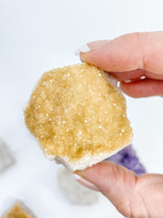 Divine Trio: Citrine + Clear Quartz + Amethyst | X Large