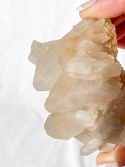 Smoky Himalayan Quartz Cluster with Inclusions 195g
