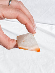 Carnelian Quartz Pyramid | Medium