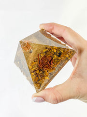 Orgonite Pyramid Tiger Eye 281g
