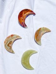 Green Onyx Moon Bowl | Large