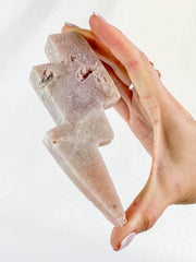Pink Amethyst Lightning Bolt 209g