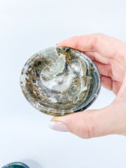 Black Onyx with inclusions Bowl | Medium