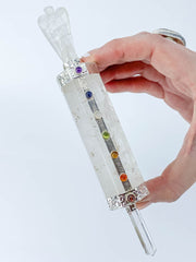 Chakra Healing Angel Wand | Clear Quartz