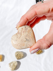 Spotted Agate Heart | Medium