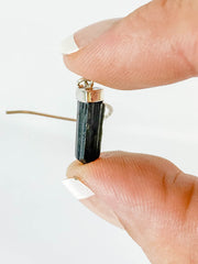 Black Tourmaline Natural Earring Small