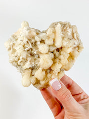 Stilbite Heart Cluster with Inclusions 434g
