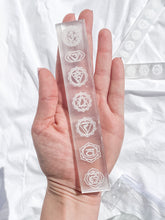 Selenite Chakra Cleansing Carved Wand | Medium