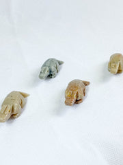 Jasper Crocodile Carving