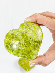 Green Opal Heart | XX Large