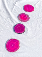 Agate Pink Pack Coaster 4 Pieces | Large