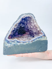 Amethyst Pink Purple Druzy and Agate Geode Statement Piece “Faery Cave” 3.3kg