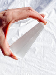 Selenite Polished Point | Medium