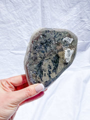 Apophyllite Frosted Cluster with Inclusions 630g