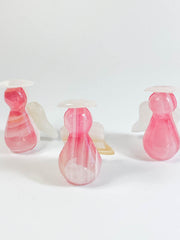 Onyx Pink Angel Carving