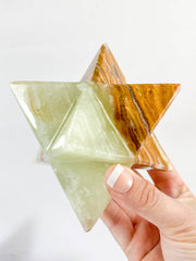 Green Onyx Merkaba XXL