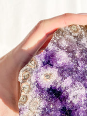 Amethyst CutBase Cluster with Druzy 1.3kg