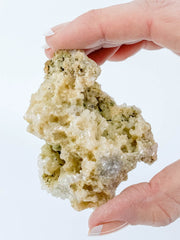 White Heulandite Cluster 75g