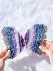 Fluorite Fairy Wings Pair 1.1kg
