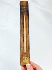 Wooden Incense Holder | Peace
