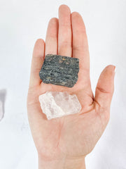 Rose Quartz and Black Tourmaline House Protection | Small