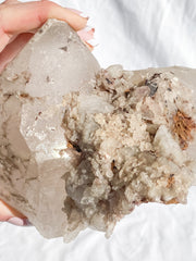 Smoky Himalayan Quartz with Inclusions CutBase Cluster 1.6kg