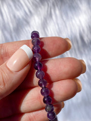 Amethyst Bead Bracelet