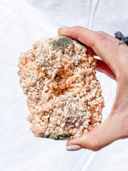 Pink Heulandite Cluster 600g