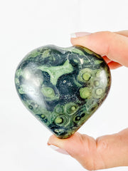 Kambaba / Crocodile Jasper Heart | Large