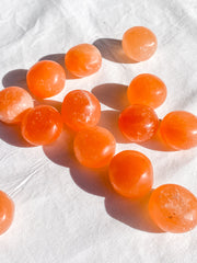 Orange Selenite Tumbles | Medium