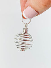Silver Spiral Pendant