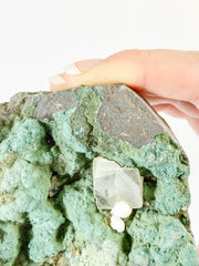 Green Heulandite with Inclusions 640g