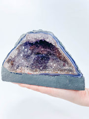 Amethyst Amethyst Pink Purple Druzy and Agate Geode Statement Piece “Faery Cave” 2.4kg