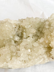 Glass Apophyllite Cluster with Druzy 3kg