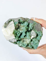 Green Heulandite with Inclusions 640g