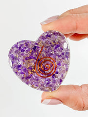 Orgonite Heart Amethyst | Medium