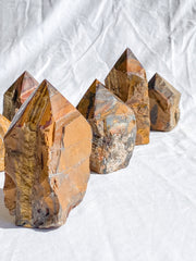 Tiger Eye Red and Brown Semi Polished Point | Large