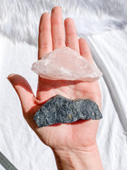 Rose Quartz and Black Tourmaline House Protection | Large