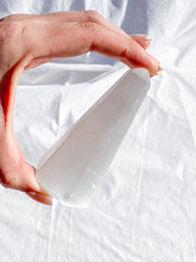 Selenite Polished Point | Medium